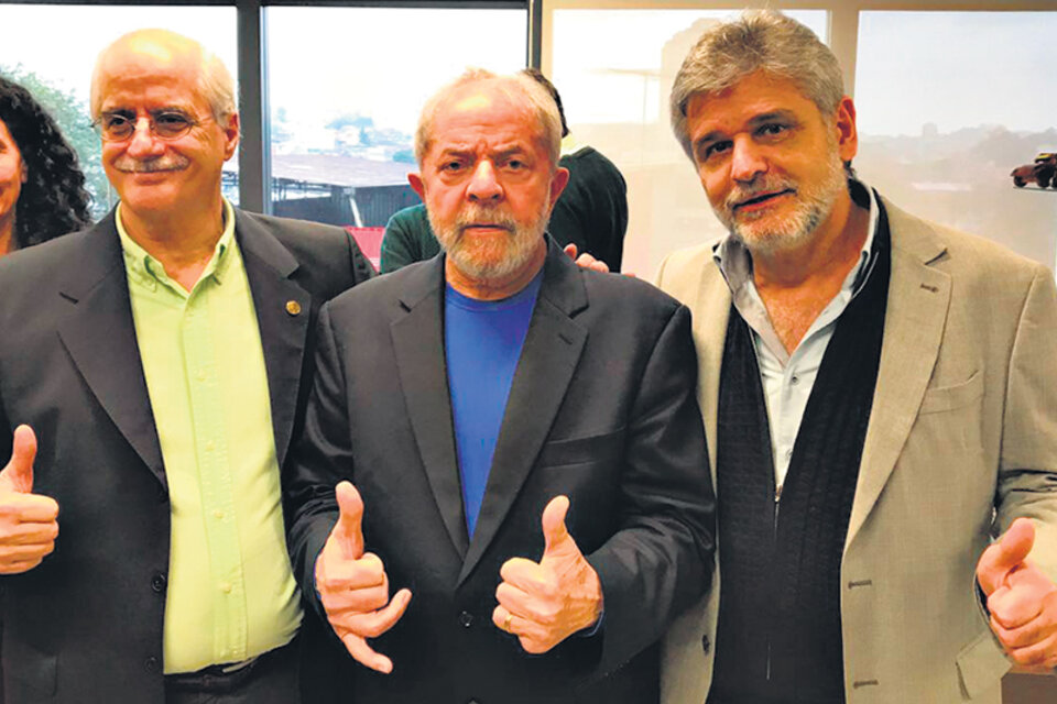 Jorge Taiana, Lula da Silva y Daniel Filmus en la apertura del Instituto Futuro.