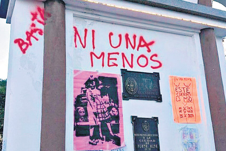 Corrales fue llevada ante la Justicia por graffitis como este.