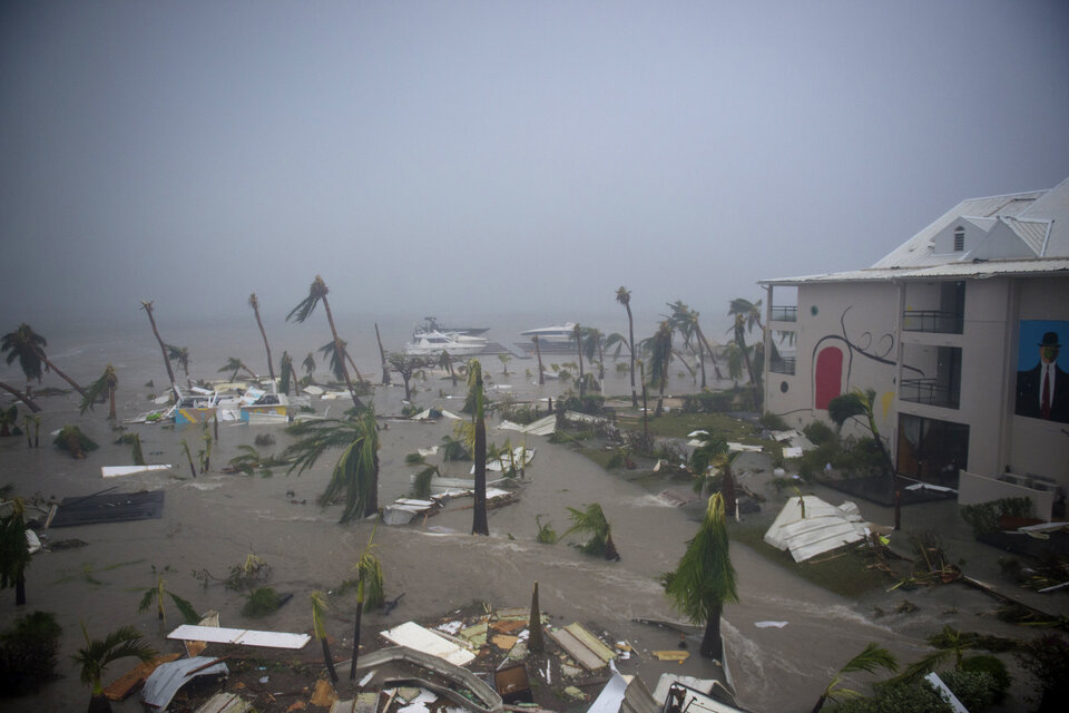 La isla caribeña de San Martín fue la más afectada. (Fuente: AFP)