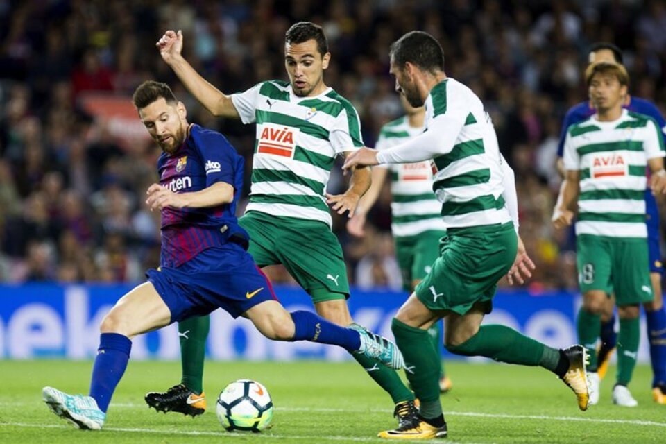 Messi fue imparable para la defensa del Eibar. (Fuente: EFE)