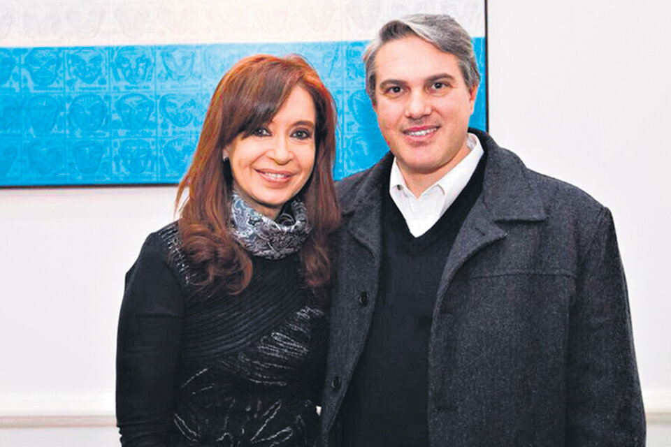 Cristina Kirchner y Darío Golia se reunieron ayer en el Instituto Patria.