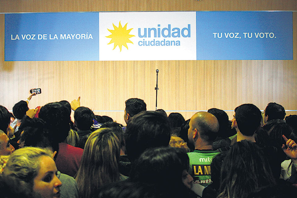 La campaña de Unidad Ciudadana estará centrada en presentar la elección de octubre como si fuera un ballottage. (Fuente: Leandro Teysseire)