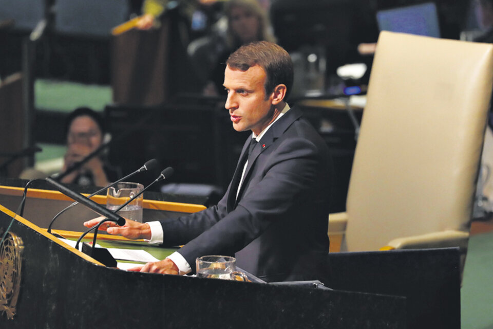 En su debut en la ONU, Macron se presentó como ferviente defensor del multilateralismo. (Fuente: EFE)