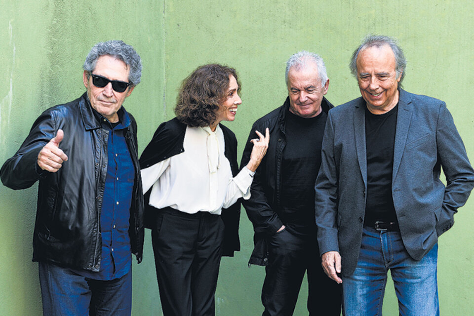 Miguel Ríos, Ana Belén, Víctor Manuel y Joan Manuel Serrat se vuelven a lanzar al ruedo argentino. (Fuente: Télam)