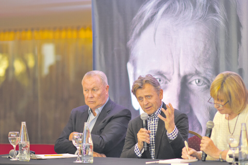 Robert Wilson y Mijail Baryshnikov, ayer en conferencia de prensa. (Fuente: Adrián Pérez)