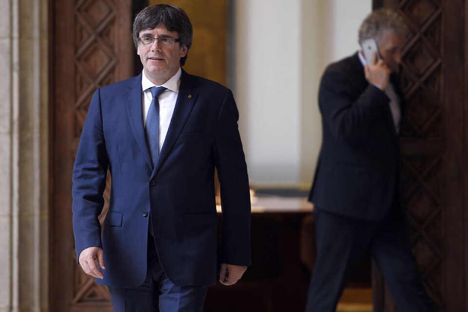 El presidente catalán Pudigemont pidió un plazo de dos meses para alcanzar una "solución acordada". (Fuente: AFP)