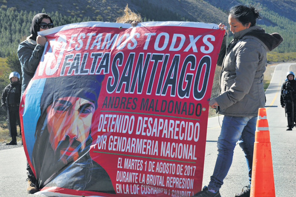 La causa se inició por la represión a los mapuches y se amplió por la desaparición de Santiago Maldonado. (Fuente: Gustavo Zaninelli)