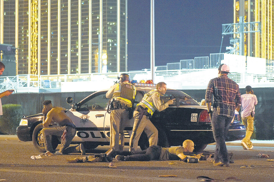 La masacre de Las Vegas es hasta el momento la que más cantidad de muertos y heridos causó en la historia de Estados Unidos. (Fuente: AFP)