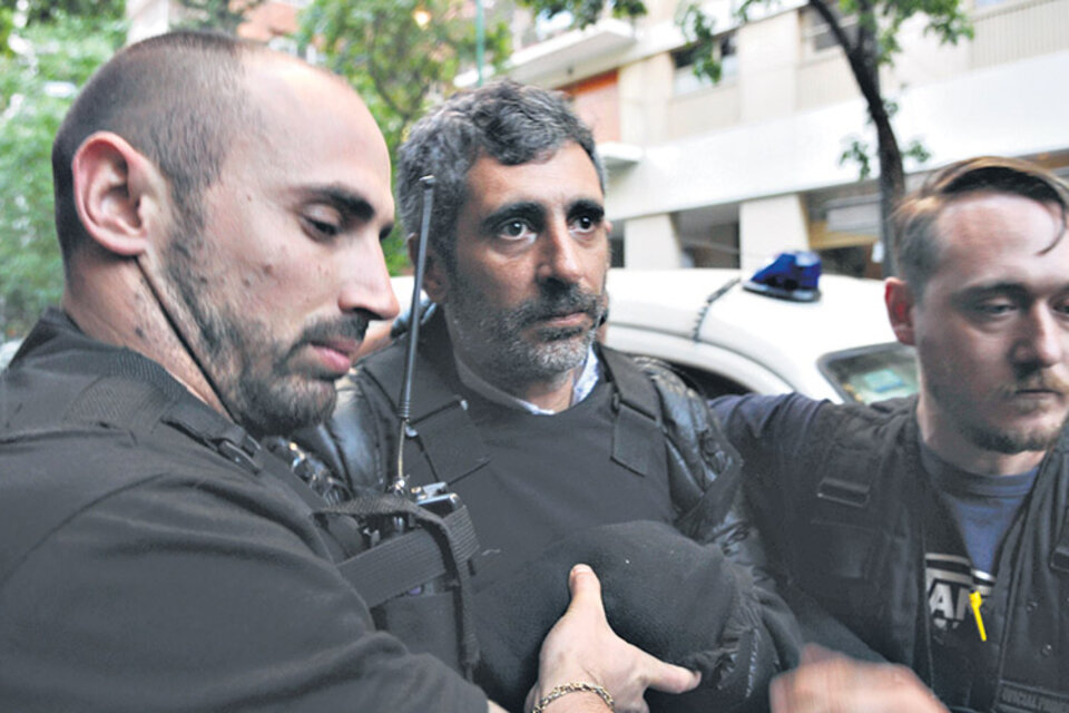 Roberto Baratta ayer, en el momento de su detención. (Fuente: DyN)