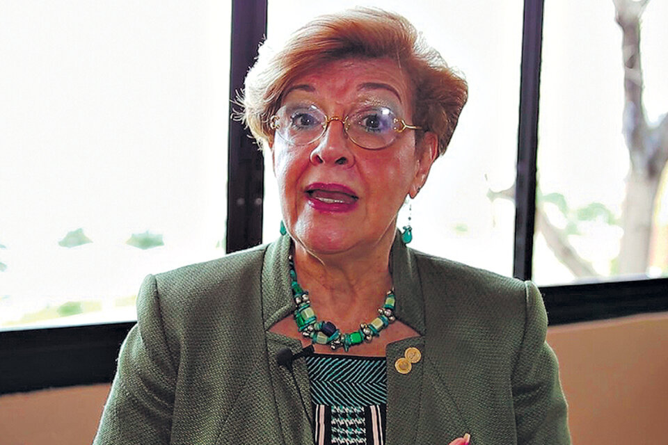 La vicepresidenta de la CIDH, Esmeralda Arosemena de Troitiño.