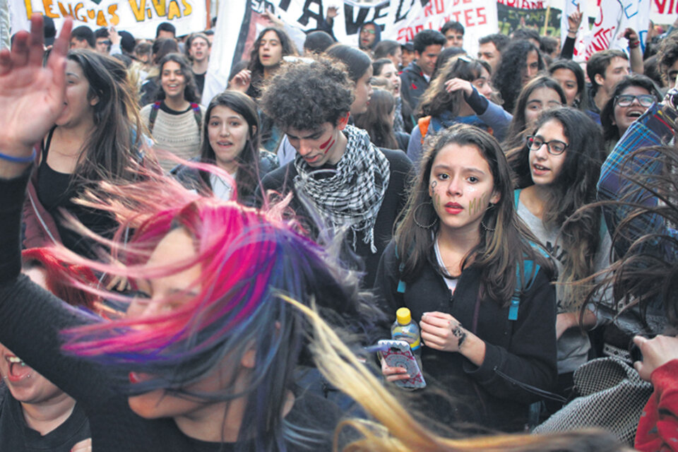 Los reclamos de género vienen creciendo dentro del movimiento estudiantil en la ciudad. (Fuente: Leandro Teysseire)