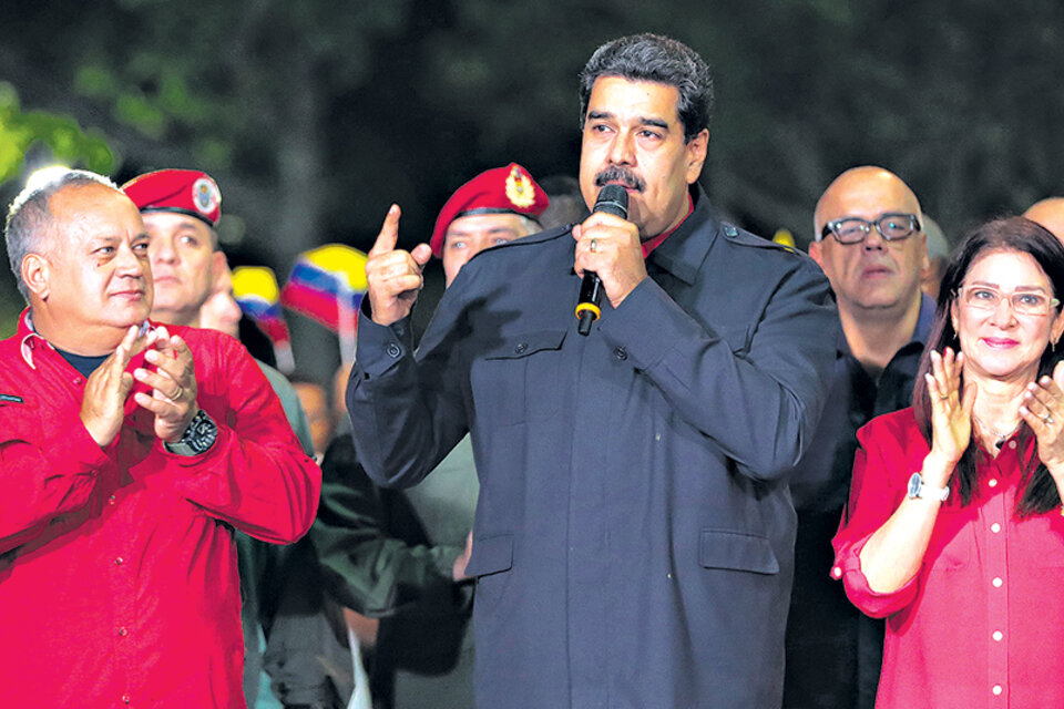 El presidente Maduro celebró los resultados de las elecciones regionales del domingo. (Fuente: Télam)