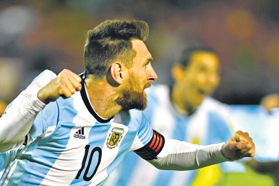 Lionel Messi, el máximo goleador argentino, con siete gritos. (Fuente: AFP)