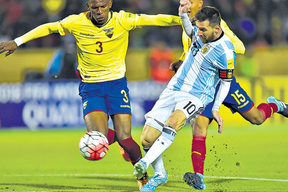 La Selección consiguió su lugar en Rusia 2018 con el triunfo ante Ecuador, en Quito. (Fuente: AFP)