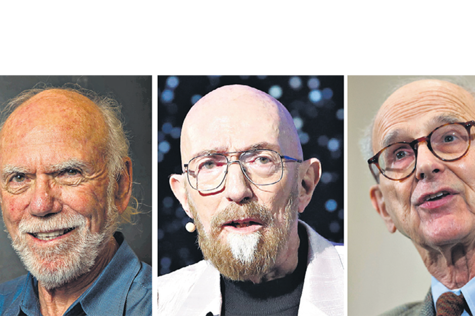 Barry Barish, Kip Thorne y Rainer Weiss, los tres flamantes nobeles de Física.