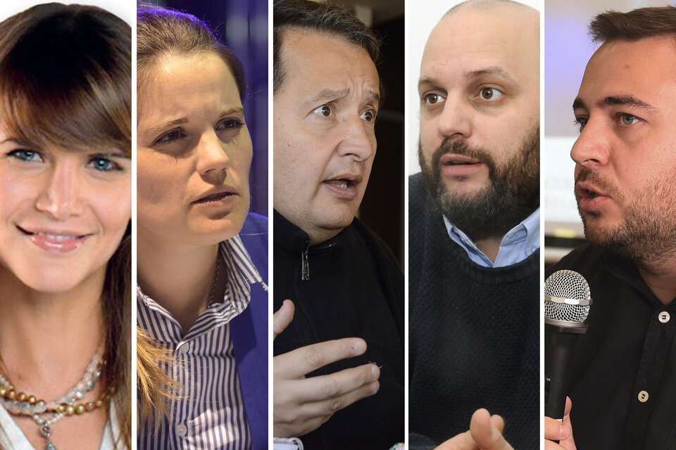 Granata, Tepp, Del Frade, Crivaro y Ghione, los candidatos que quedaron afuera del debate televisado.