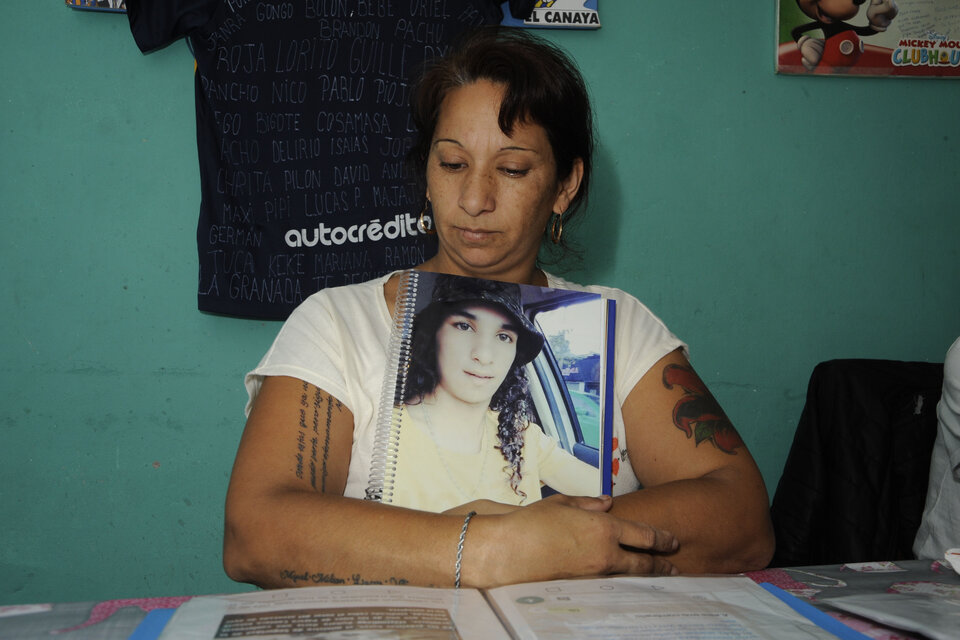 Laura González, madre de Milton, denunció los nombres de los matadores del joven. (Fuente: Alberto Gentilcore)