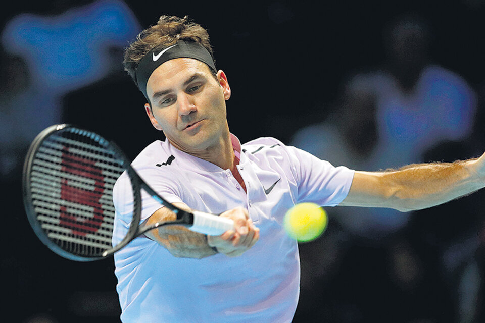 Federer venció con parciales de 6-4, 7-6 ante Jack Sock. (Fuente: AFP)