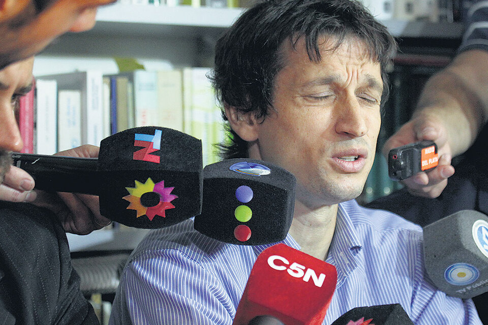 Diego Lagomarsino debe llevar una tobillera electrónica y tiene prohibición de salir del país. (Fuente: Joaquín Salguero)