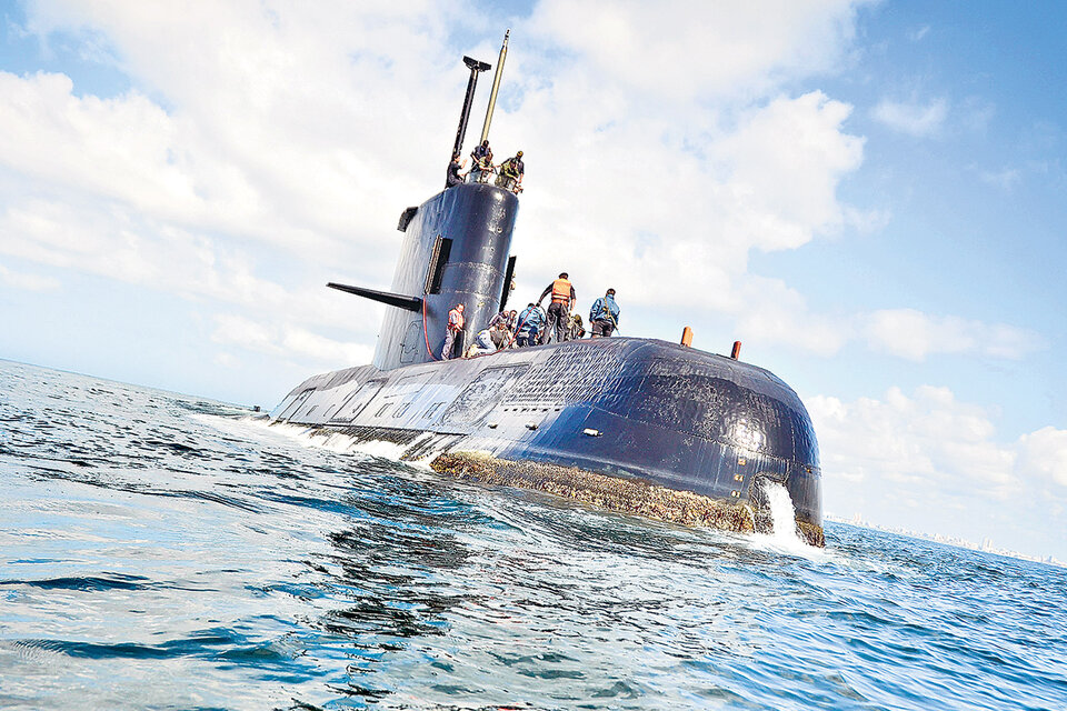El último contacto con el submarino fue el 15 de noviembre. (Fuente: Télam)