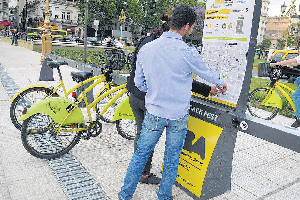 El sistema de bicicletas Ecobici cuenta con unas 200 estaciones y 2500 rodados. (Fuente: Guadalupe Lombardo)