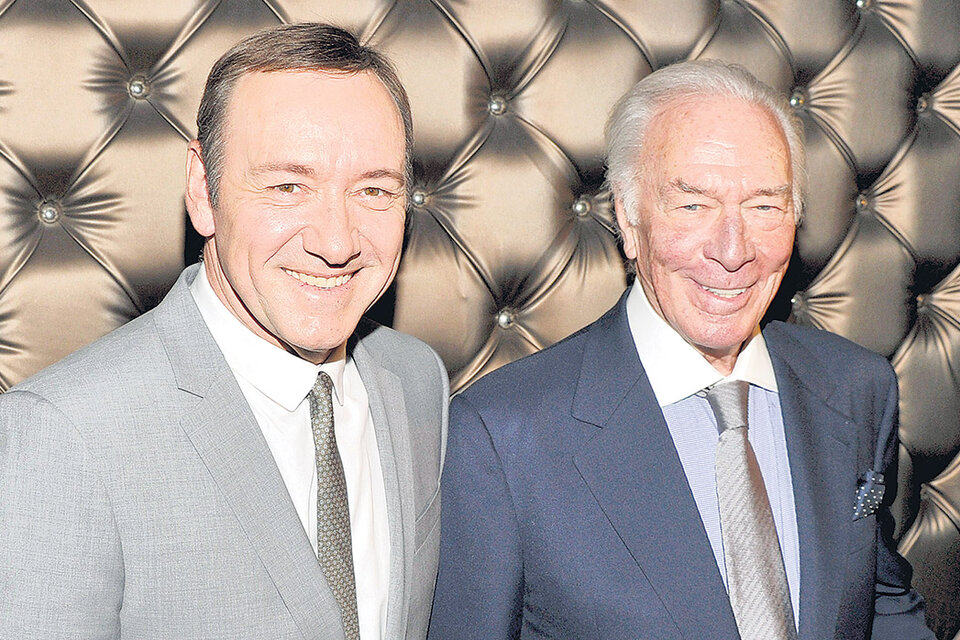 Kevin Spacey junto a Christopher Plummer, en una foto del año 2013, durante una entrega de premios en Nueva York.