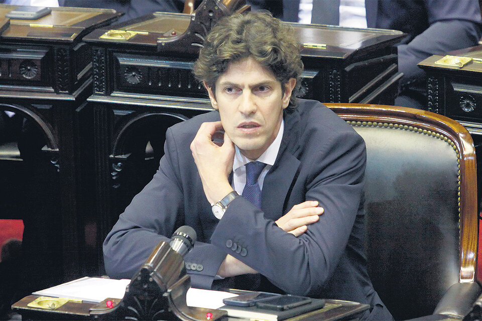 Martín Lousteau habló ayer en la Cámara de Diputados antes del debate por el Presupuesto.