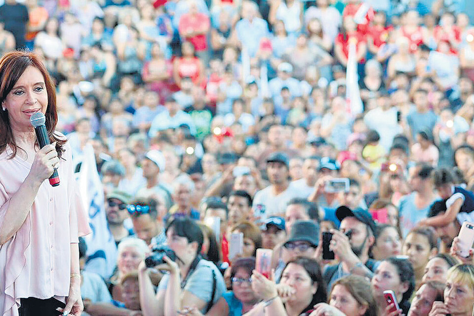 Cristina Kirchner encabezó un acto organizado por el intendente Jorge Ferraresi en Villa Domínico.