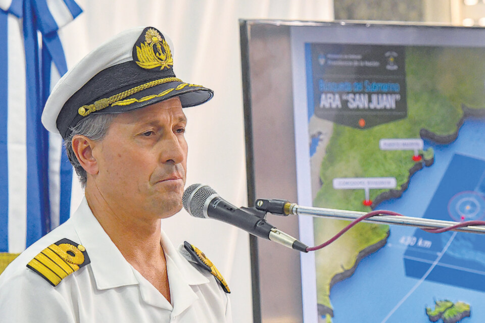 El capitán Balbi detalló las tareas de búsqueda a 24 días de la pérdida de contacto.