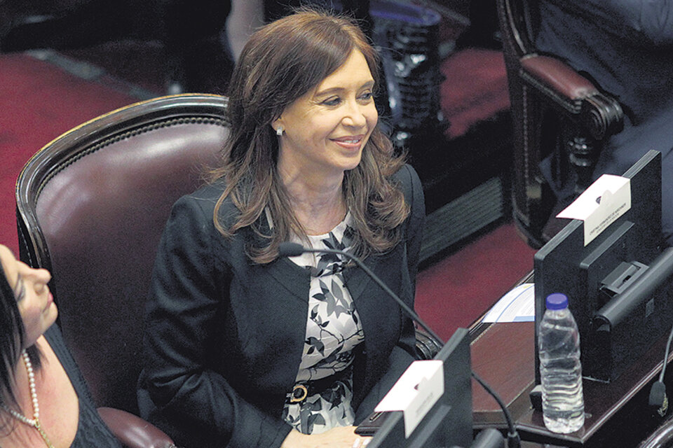 Cristina Fernandez de Kirchner se estrenó como autora de un proyecto en su nueva etapa como senadora.