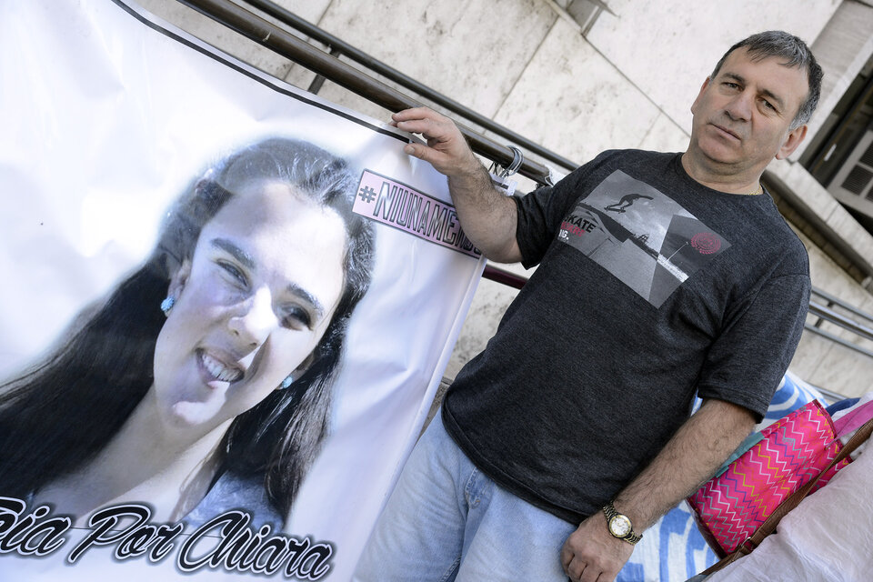 El padre de Chiara estuvo en la audiencia. Lamentó no poder integrar la querella. (Fuente: Andres Macera)