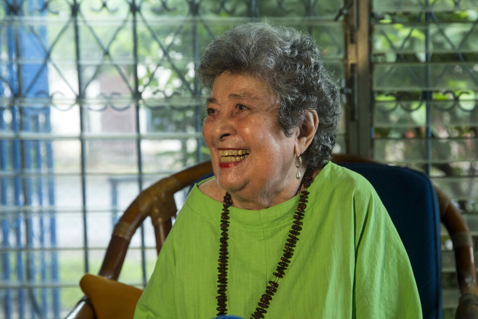 Claribel Alegría tenía 93 años. Fue discípula de Juan Ramón Jiménez y amiga de Rulfo y de Cortázar. (Fuente: EFE)