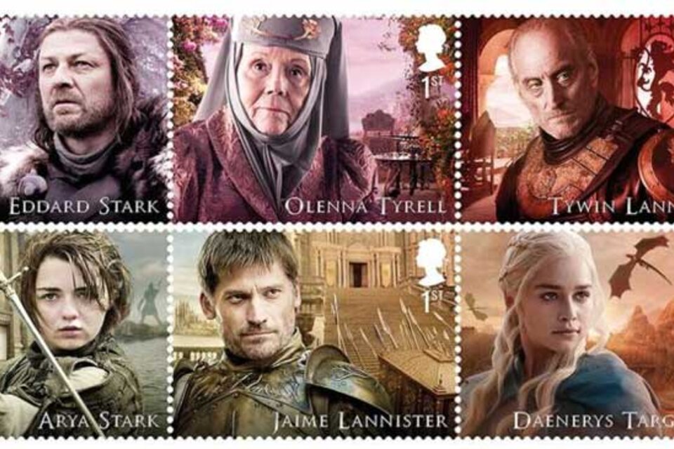 El servicio postal de Gran Bretaña lanza una serie de estampillas de la serie.