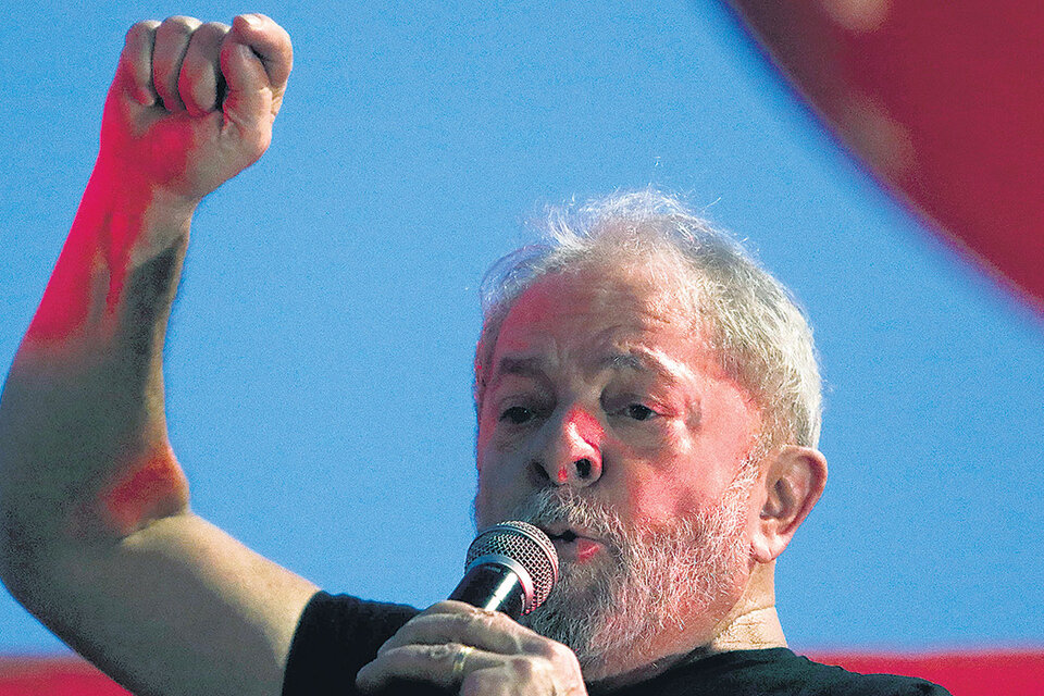Lula sigue dispuesto a dar batalla hasta lograr vencer la guerra: así lo demostró en el acto realizado en San Pablo. (Fuente: AFP)