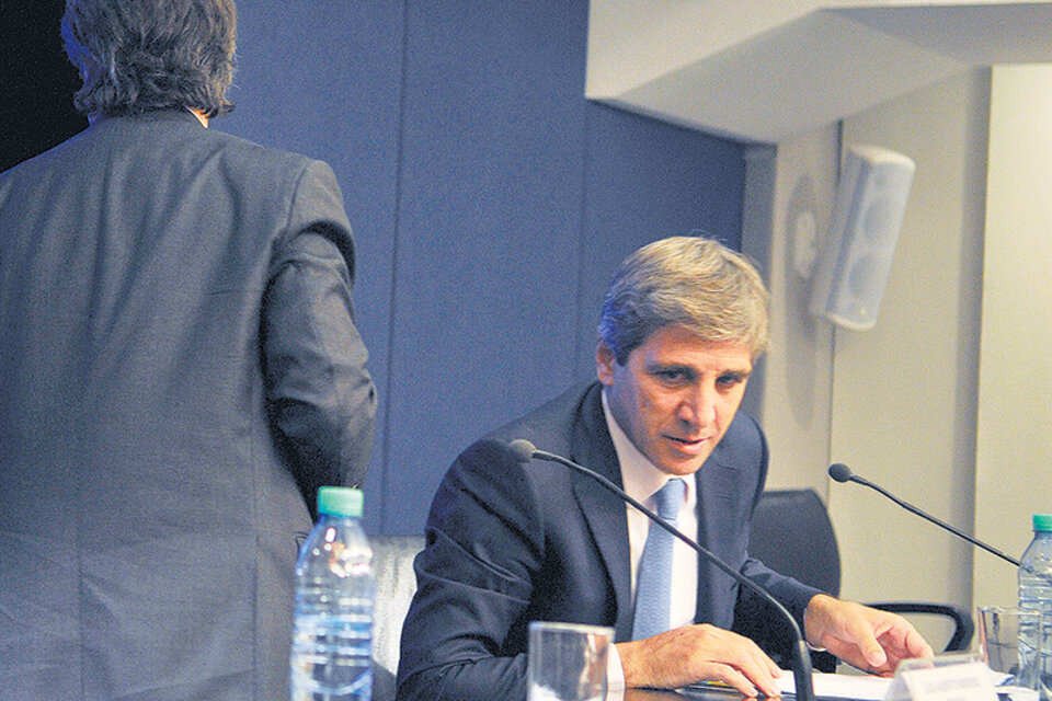 El ministro de Finanzas, Luis Caputo, reconoció que todavía hay 1150 millones de dólares de demandas buitre. (Fuente: Sandra Cartasso)