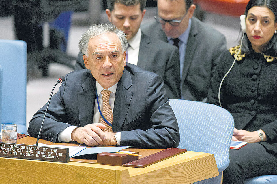 El representante especial de la ONU para Colombia, Jean Arnault, busca destrabar el diálogo. (Fuente: AFP)