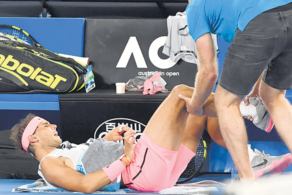 Nadal, con su retiro, le sirvió la segunda victoria a Cilic en siete encuentros. (Fuente: AFP)