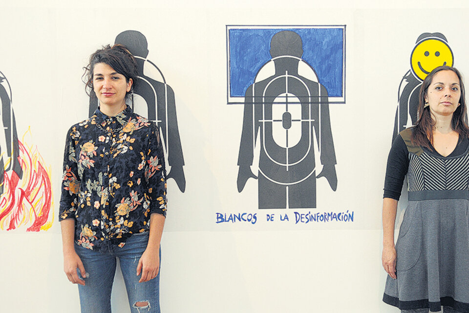 Lorena Bossi y Mariana Corral, integrantes del colectivo. (Fuente: Guadalupe Lombardo)