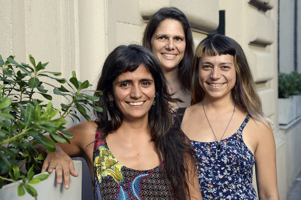 Ana Inés Laurenti, Lilian Luna y Victoria Rodríguez son tres de las integrantes del Frente. (Fuente: Andres Macera)
