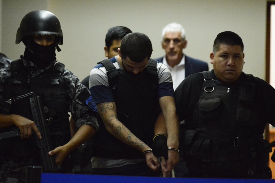 Alan Funes negó las acusaciones y que haya tenido el arma que se usó para matar a Díaz. (Fuente: Sebastián Joel Vargas)