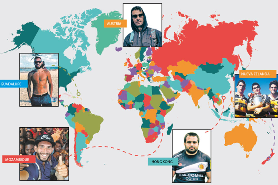 Cinco continentes, cinco historias: el deporte argentino en los lugares menos pensados