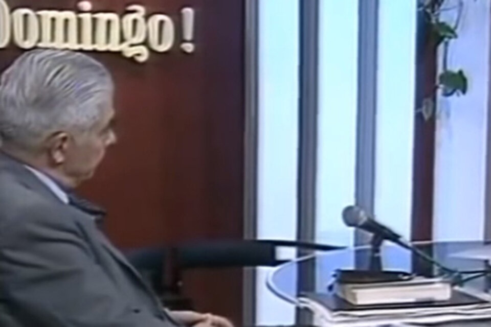 Mario Pereyra, cara a cara con Menéndez, en una entrevista que lejos estuvo de ser jugada. (Fuente: Captura de YouTube)