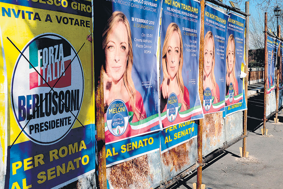 Forza Italia lidera en los sondeos y Berlusconi podría ser el gran elector. (Fuente: AFP)