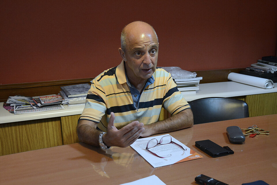 Hugo Vitantonio, secretario general del Sindicato de Músicos de Rosario. (Fuente: Sebastián Joel Vargas)