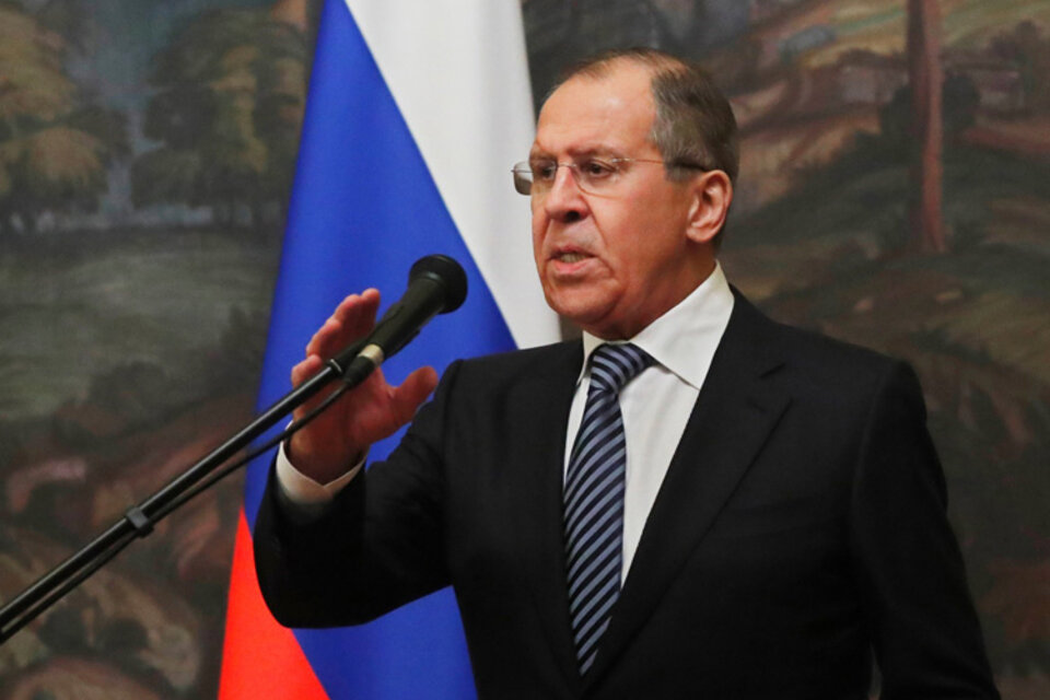 El canciller Lavrov anuncia las represalias del gobierno ruso. (Fuente: EFE)