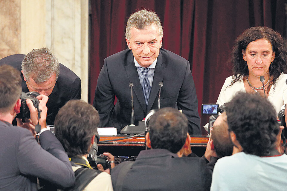 El líder de Cambiemos dio su tercer mensaje ante la Asamblea Legislativa. (Fuente: Joaquín Salguero)