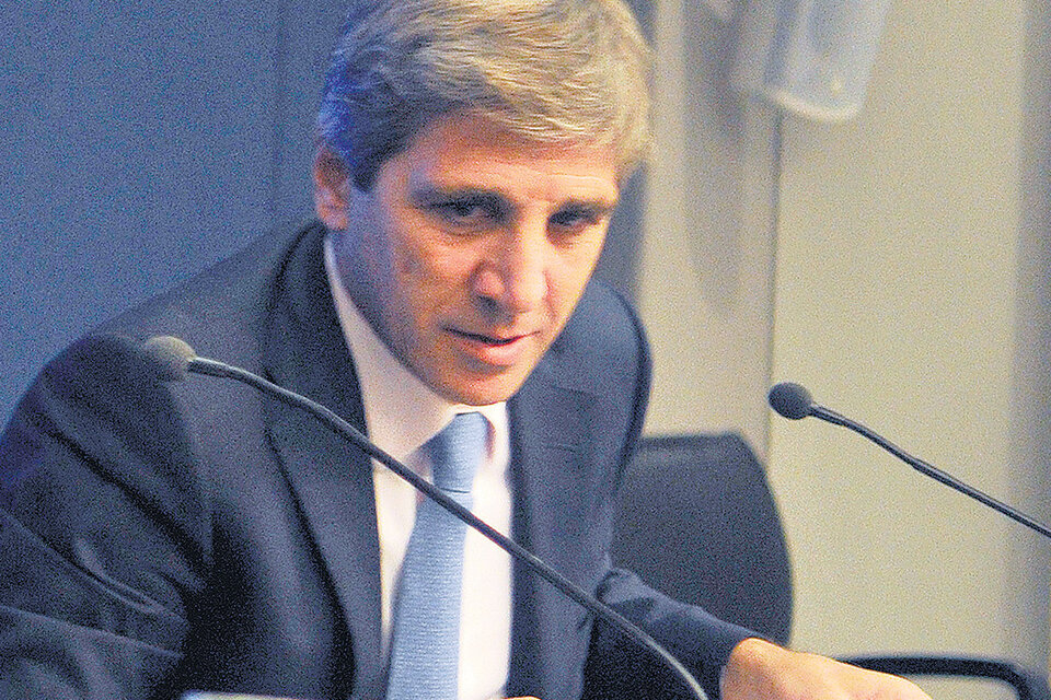 Luis Caputo, ministro de Finanzas. Mentor del proyecto. (Fuente: Sandra Cartasso)