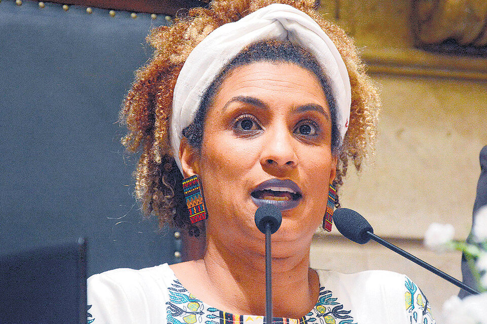 Marielle Franco, fotografiada en noviembre del año pasado en el Concejo Deliberante de Río. (Fuente: EFE)