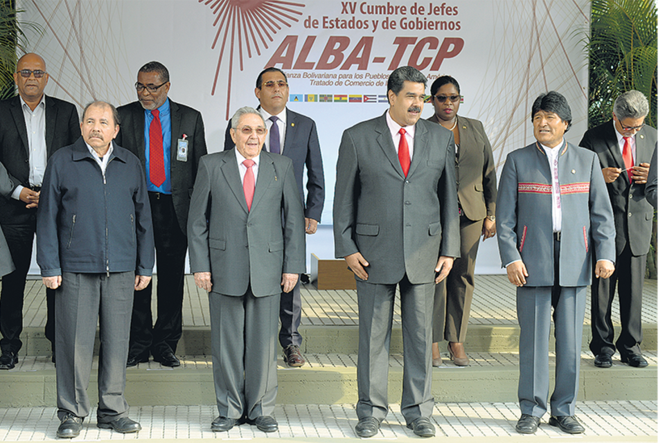 Los presidentes del bloque ALBA se reunieron en el Palacio de Miraflores. (Fuente: AFP)