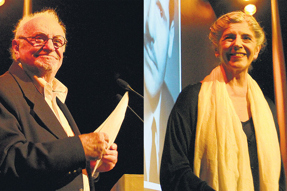 Pepe Soriano y Banegas, participantes del encuentro organizado por el Instituto Internacional del Teatro. (Fuente: Leandro Teysseire)